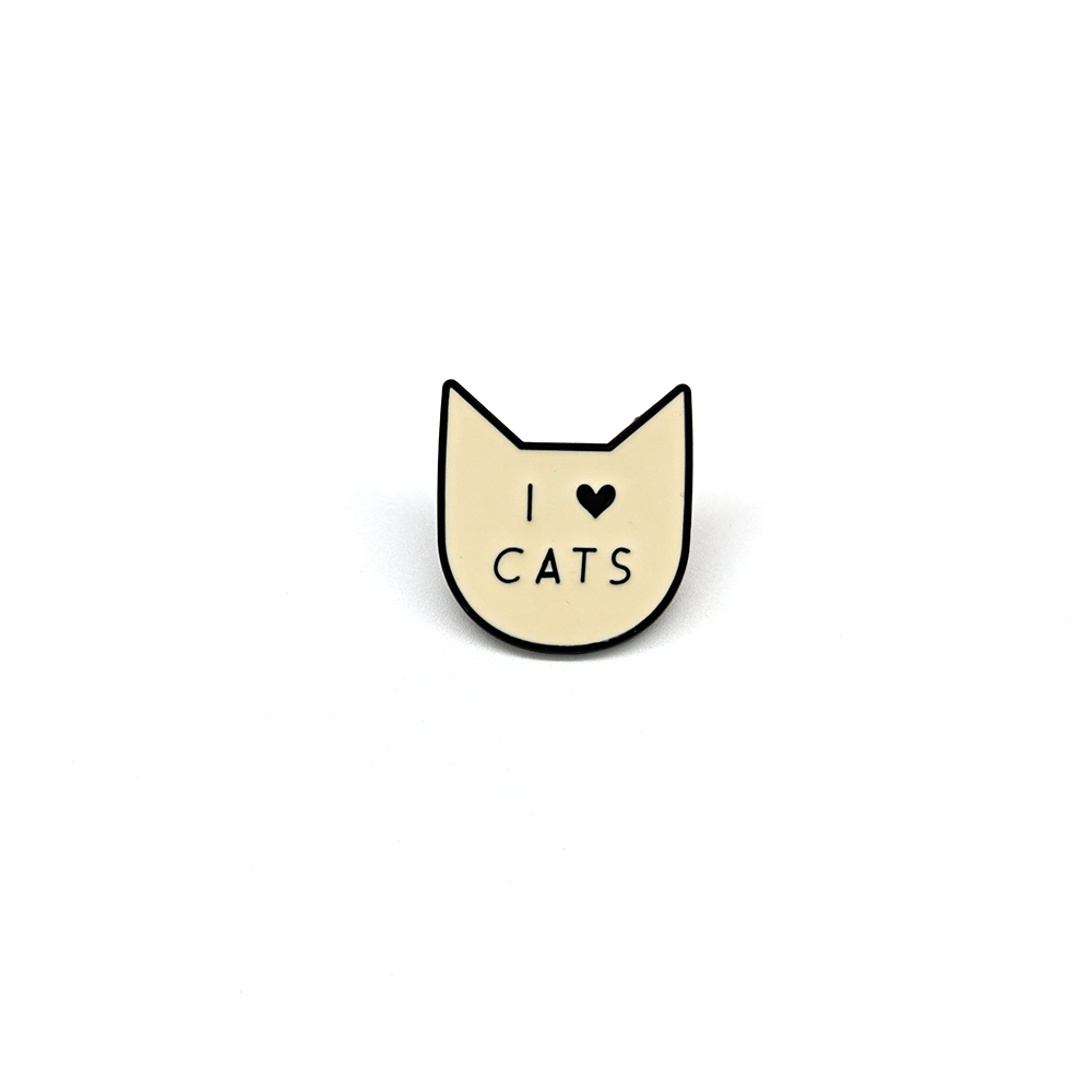 Women Accessories Picture - Nette Cartoon ICH Liebe Katze Brosche