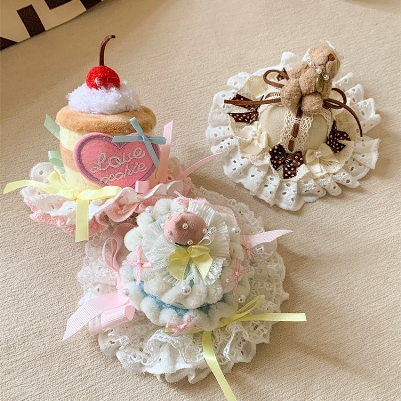 Women'S Accessories Gift Ideas - Rosa Kirschkuchen-Hut-Haarspange für Mädchen, Geburtstagsfeier, niedlicher