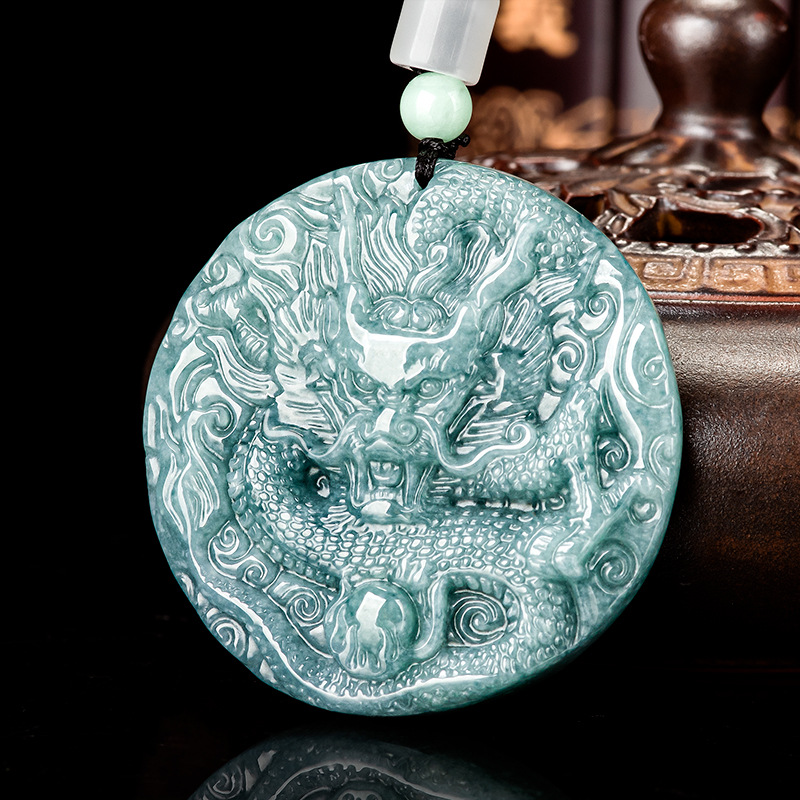 Women'S Accessories And Jewelry - Burmesische Jadeit-Drachen-Anhänger-Halskette, Geschenke für Frauen, Modeaccessoires,