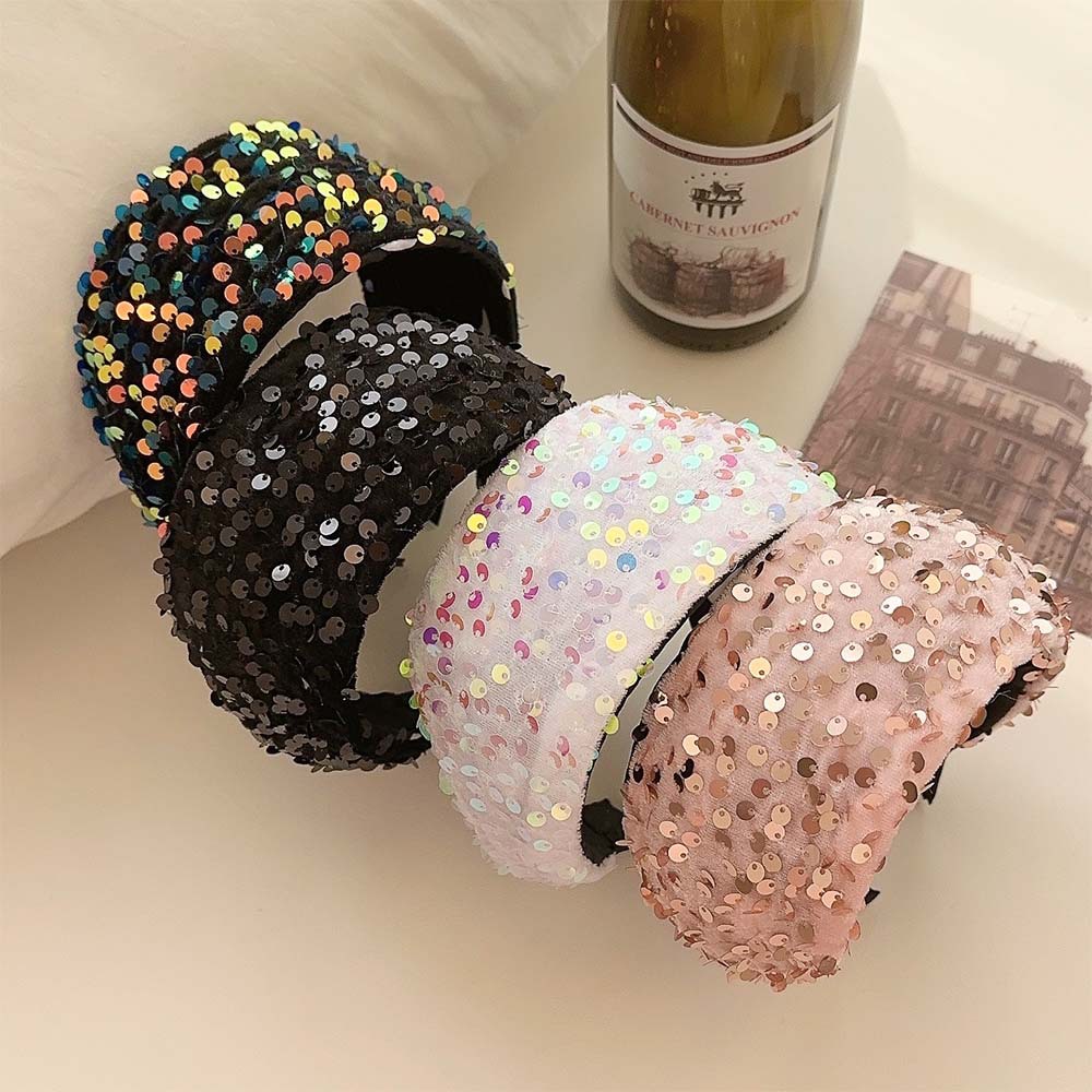 Women'S Accessories Gift Ideas - Neues breites Glitzer-Stirnband für Frauen 2022,