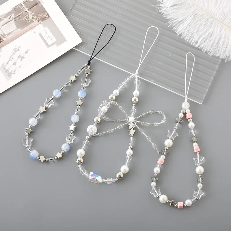 Women Accessories Picture - Süße Fünfzackige Stern-Handykette mit Rutschfestem Design,