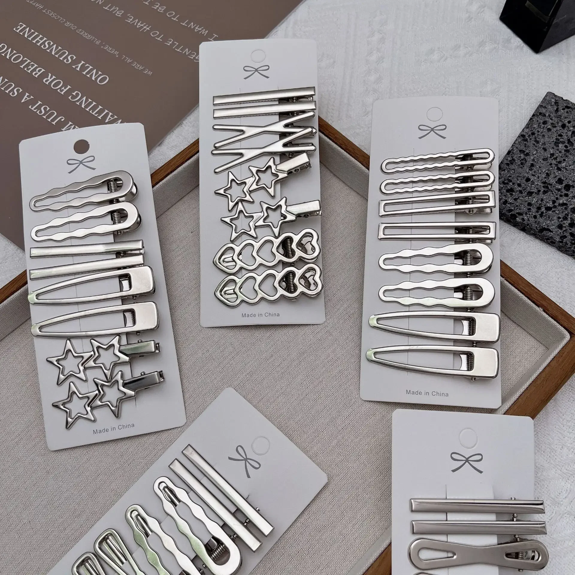 Women Accessories Combo - Splitter Metall Haarspangen Frauen Mädchen Y2K