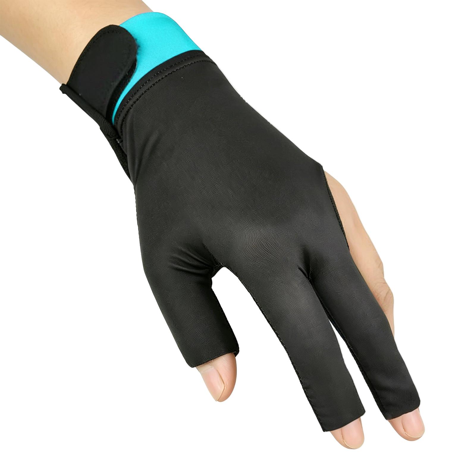 Women Accessories For Hand - Pool-Handschuh für die linke Hand, 3-Finger-Handschuh