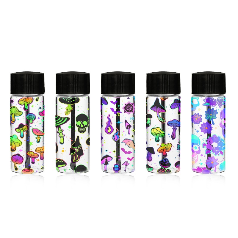 Women Accessories Box - Mini-Schnupftabak-Aufbewahrungsbox mit Schnupftabaklöffel, Glas, versiegelt, wasserdicht,