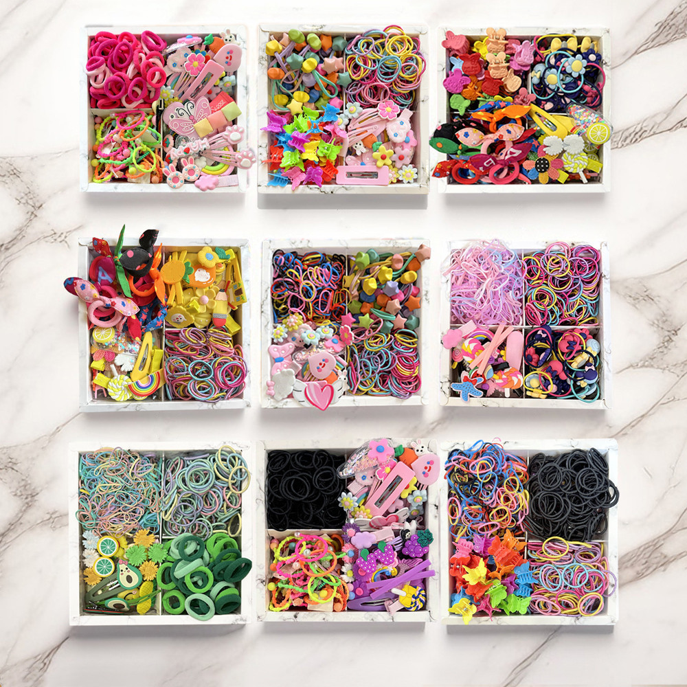 Women Accessories Box - Niedliche Haarschmuck-Set für Mädchen, nahtlose Pferdes
