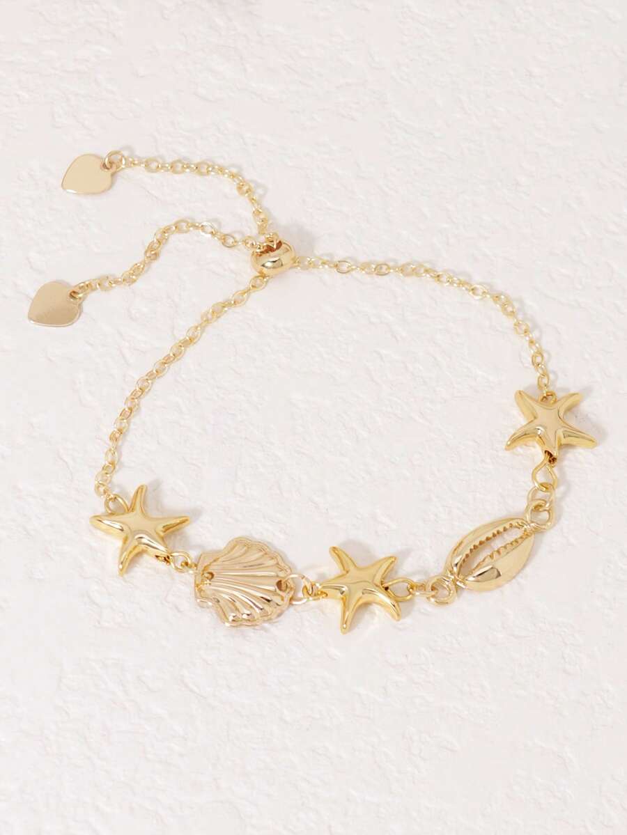 Women Accessories Bracelet - 1 Stück Böhmisches Armband mit Muschel-