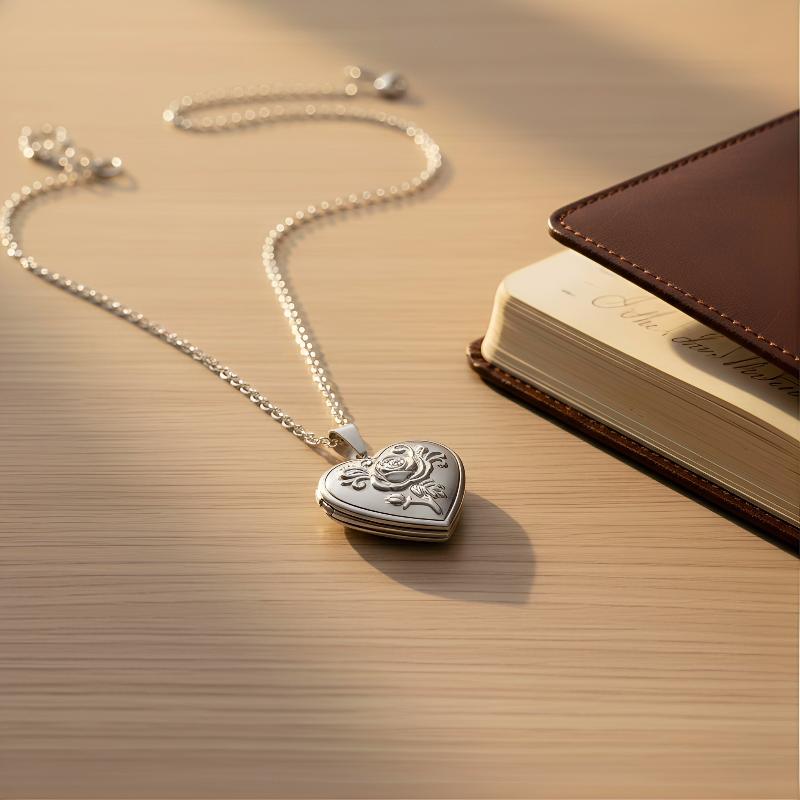 Women'S Accessories Gift Ideas - Gotische Vintage-Herzkette für Damen, Geschnitztes Medaillon