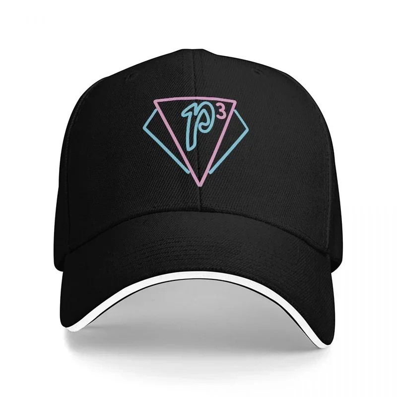 Women Accessories Logo Design - Neue P3 Logo Baseballkappe Schwarz mit