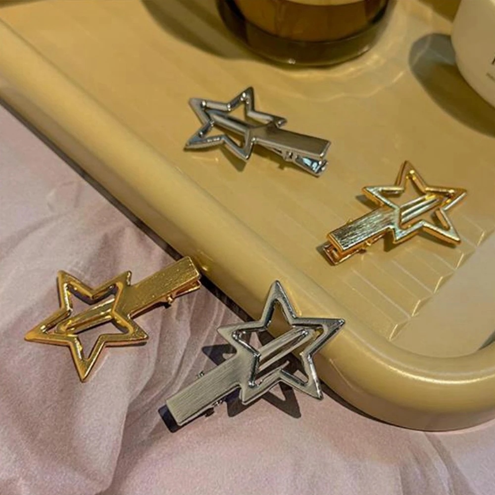 Women'S Accessories Gift Ideas - Y2K Pentagramm-Haarspangen für Frauen und Mädchen,