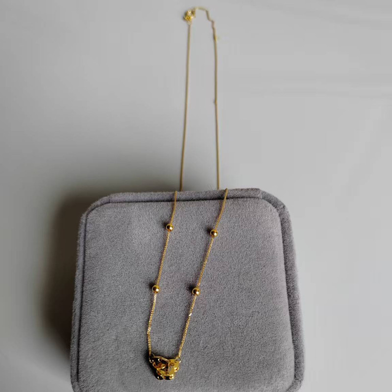 Charm Necklace Dainty - Echte 18K Gold Doppelherz-Halskette Au750 klassische