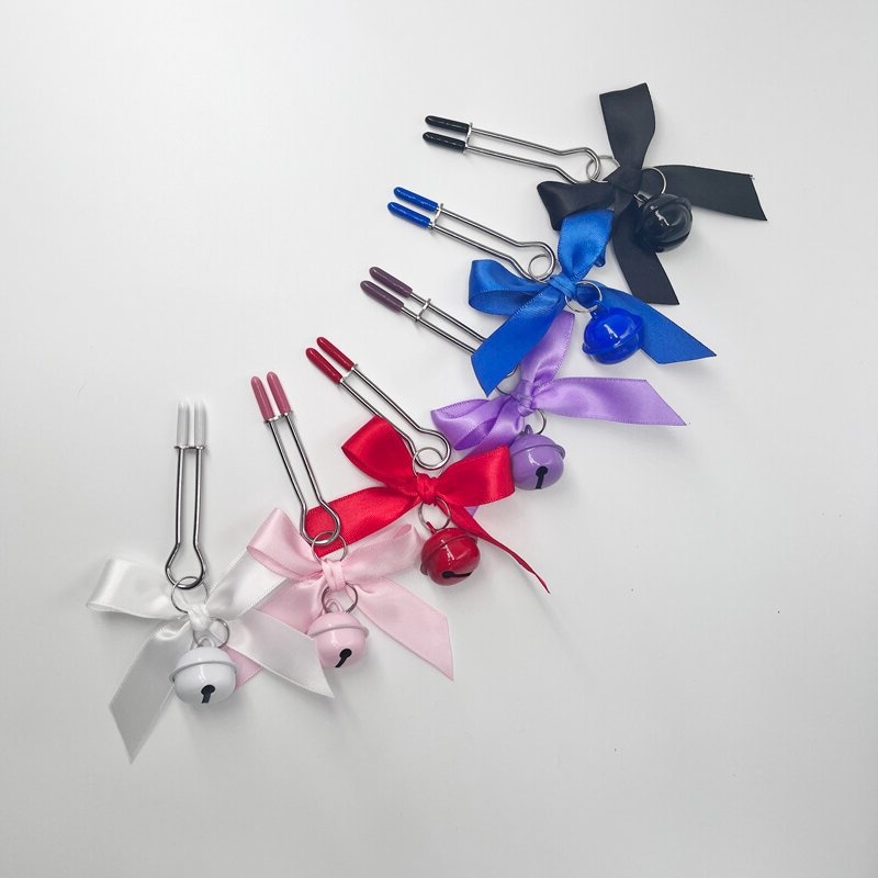 Women Accessories Combo - Bowknot U-förmige Metall Nippel klemmen erotische