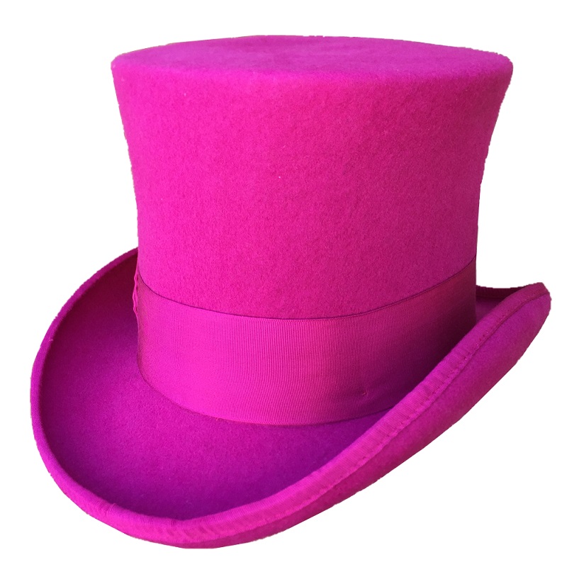 Women'S Victorian Era Accessories - Rose PINK Damen Zylinderhut Viktorianischer Zylinderhut