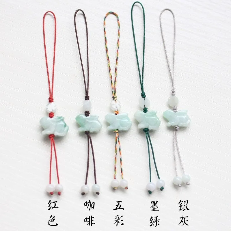 Women Accessories For Hand - Anpassung Natürlicher Smaragd Chinesisches Kaninchen DIY
