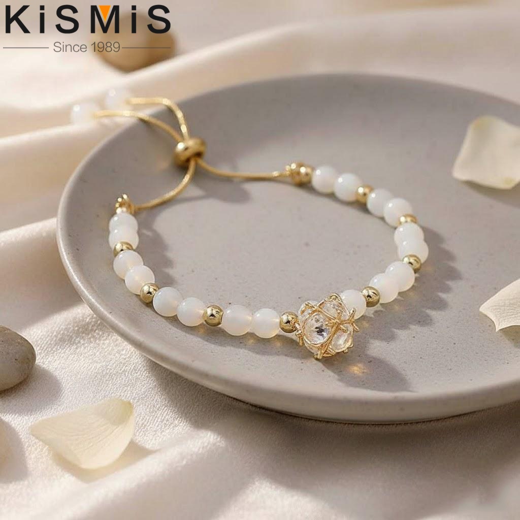 Women'S Accessories Gift Ideas - Opal-Anhänger-Armband, geometrischer Anhänger, Kristallschmuck für Damen,
