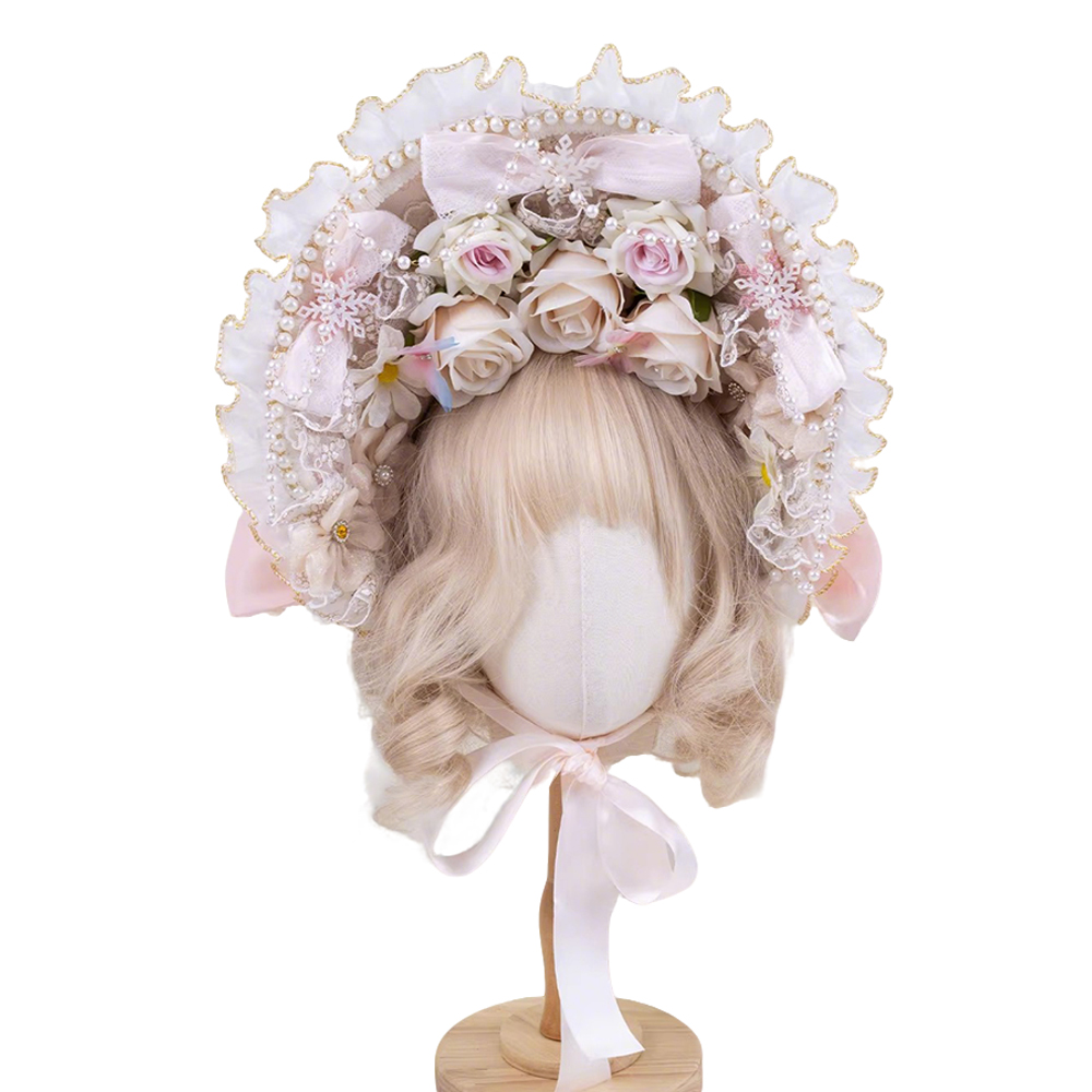 Women'S Victorian Era Accessories - Damen Mädchen Rosa Vintage Viktorianischer Tee-Party