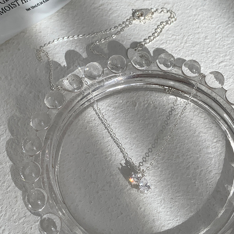 Mini glänzende zarte 925er Ste – Charm Necklace Dainty Bewertung und Preis