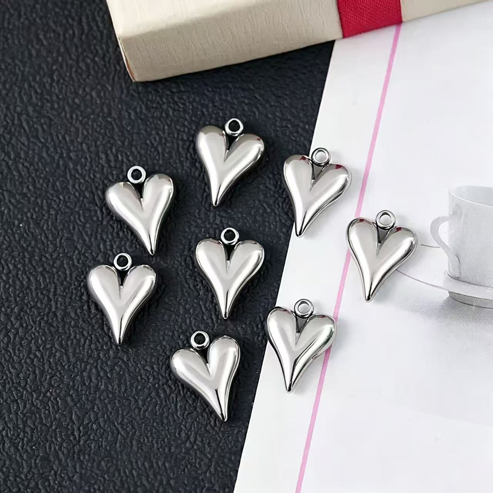 10 Stück Edelstahl Herzanhänge – Women Accessories Bracelet Bewertung und Preis