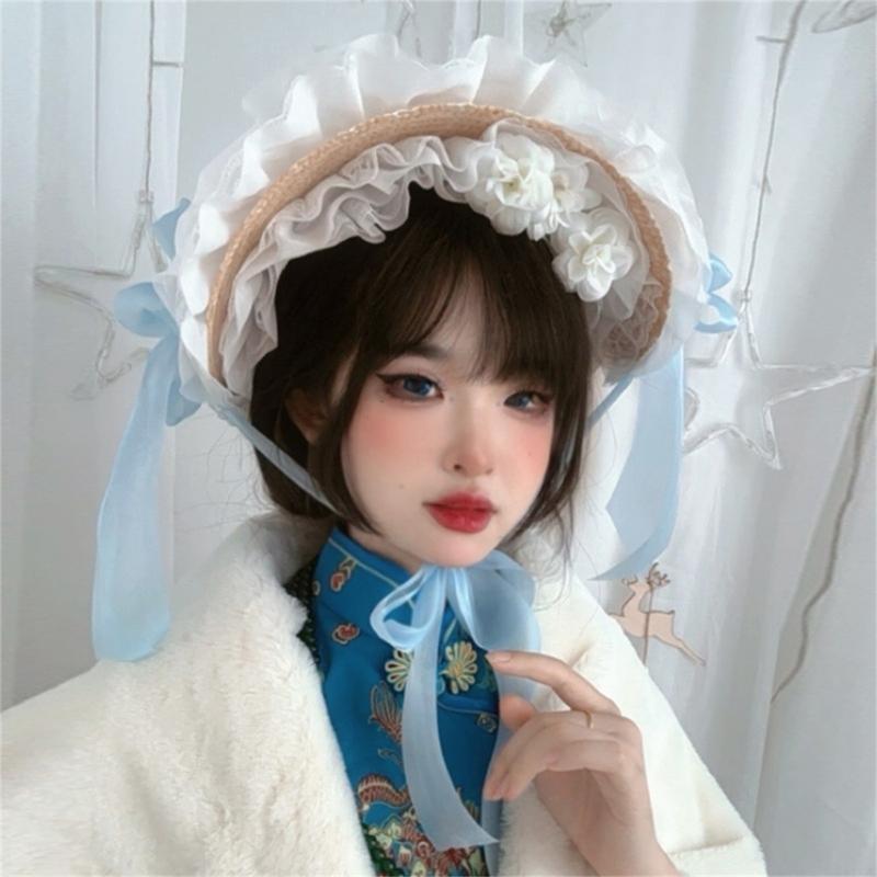 Y3NE Victorian Lace Bonnet für – Women'S Victorian Era Accessories Bewertung und Preis