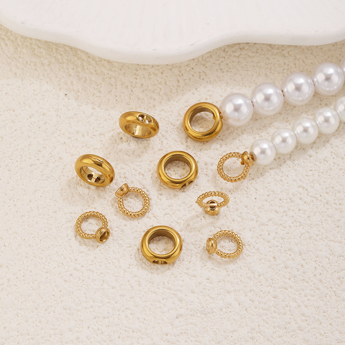 20 Stück 18K Edelstahl 2-Loch- – Women Accessories Bracelet Bewertung und Preis
