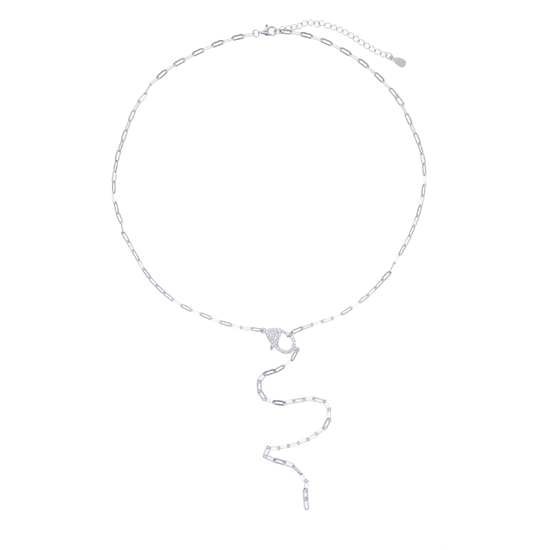 Goldfarbene CZ-Diamant-Papierk – Charm Necklace Dainty Bewertung und Preis
