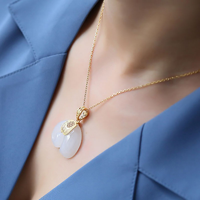 Boutique Naturstein Hetian Jad – Charm Necklace Dainty Bewertung und Preis