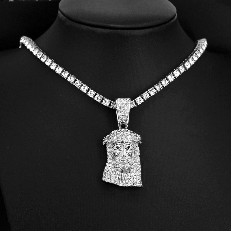 Hip Hop Iced Out Bling Jesus A – Charm Necklace Dainty Bewertung und Preis