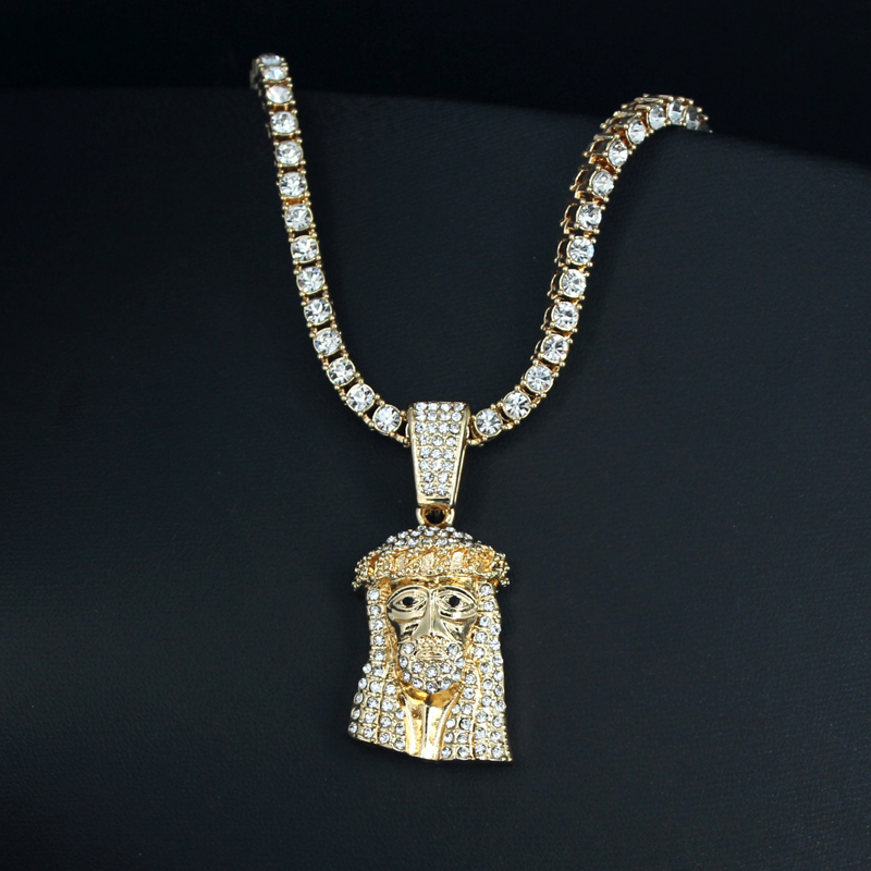 Hip Hop Iced Out Bling Jesus A – Charm Necklace Dainty Bewertung und Preis