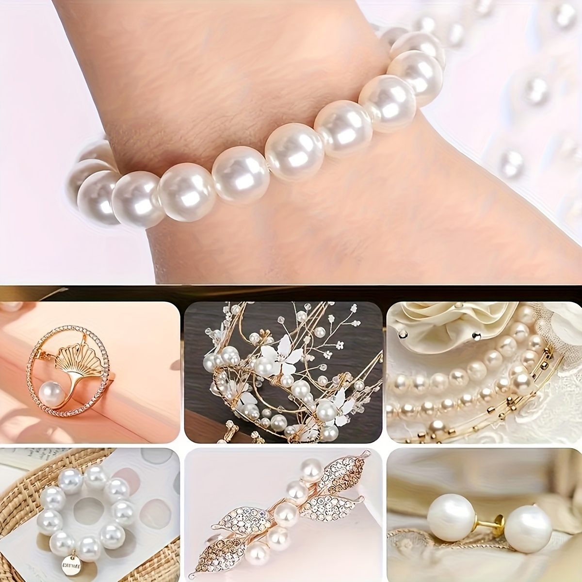 1388 Stück 4/6/8/10mm Schwarze – Women Accessories Bracelet Bewertung und Preis