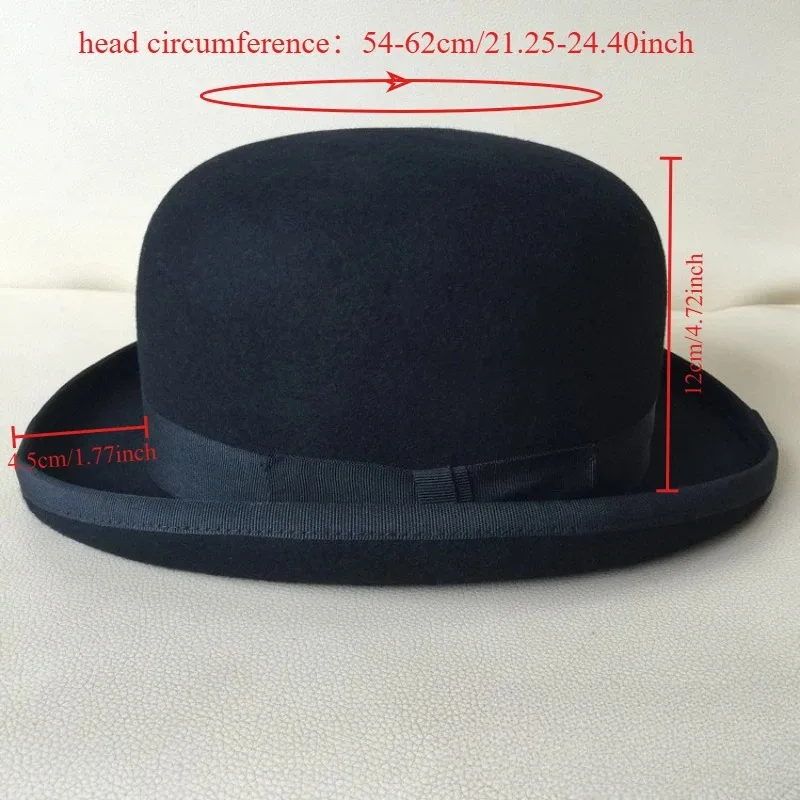 100% Woll-Bowlerhut für Herren – Women'S Victorian Era Accessories Bewertung und Preis