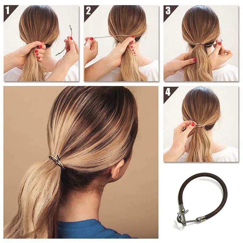 5/10PCS Pferdeschwanz Gummi El – Women Accessories Combo Bewertung und Preis