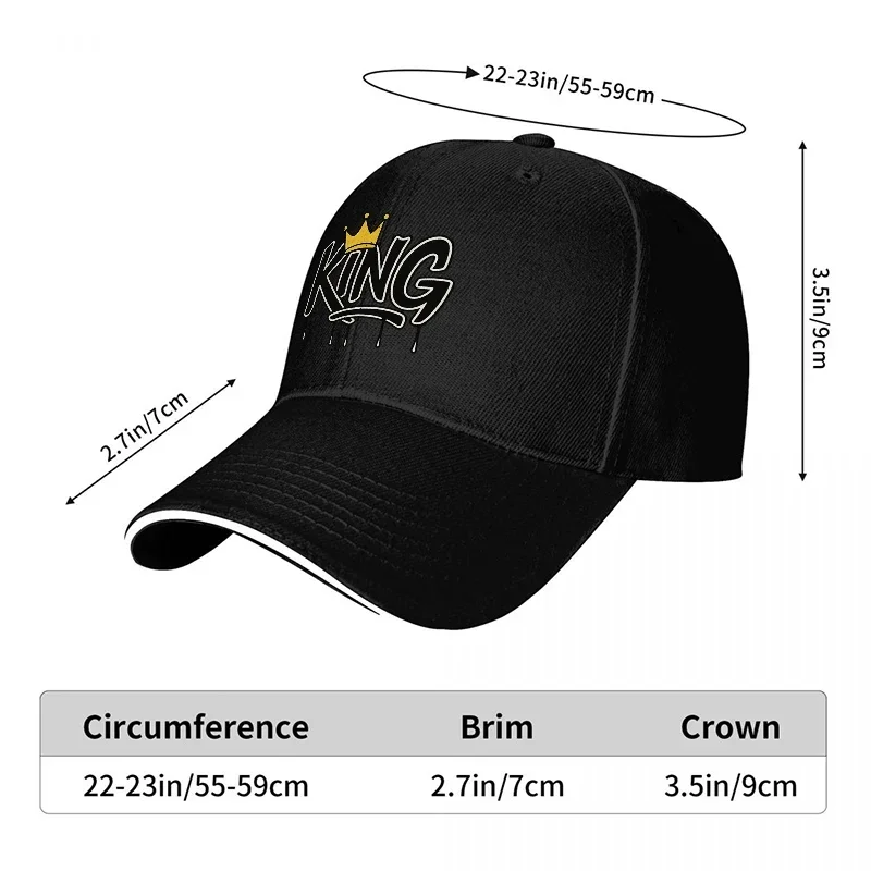 Neue Baseballkappe mit KING Cr – Women Accessories Logo Design Bewertung und Preis