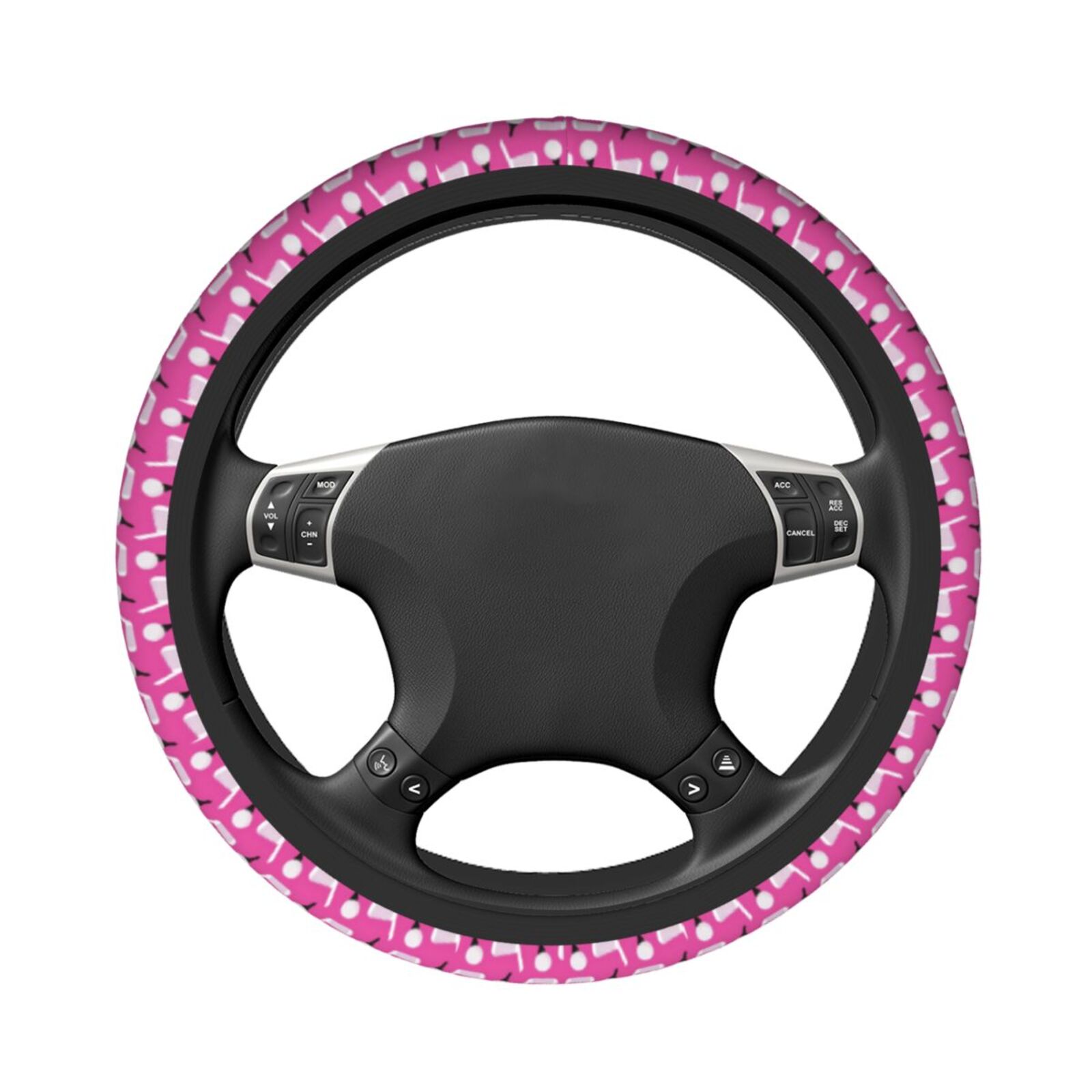 Cartoon-Rosa-Golf-Muster-Lenkr – Women'S Accessories Vans Bewertung und Preis